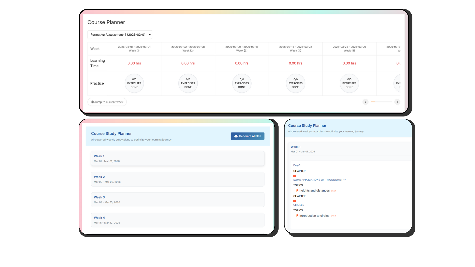 AI-Generated Study Plans